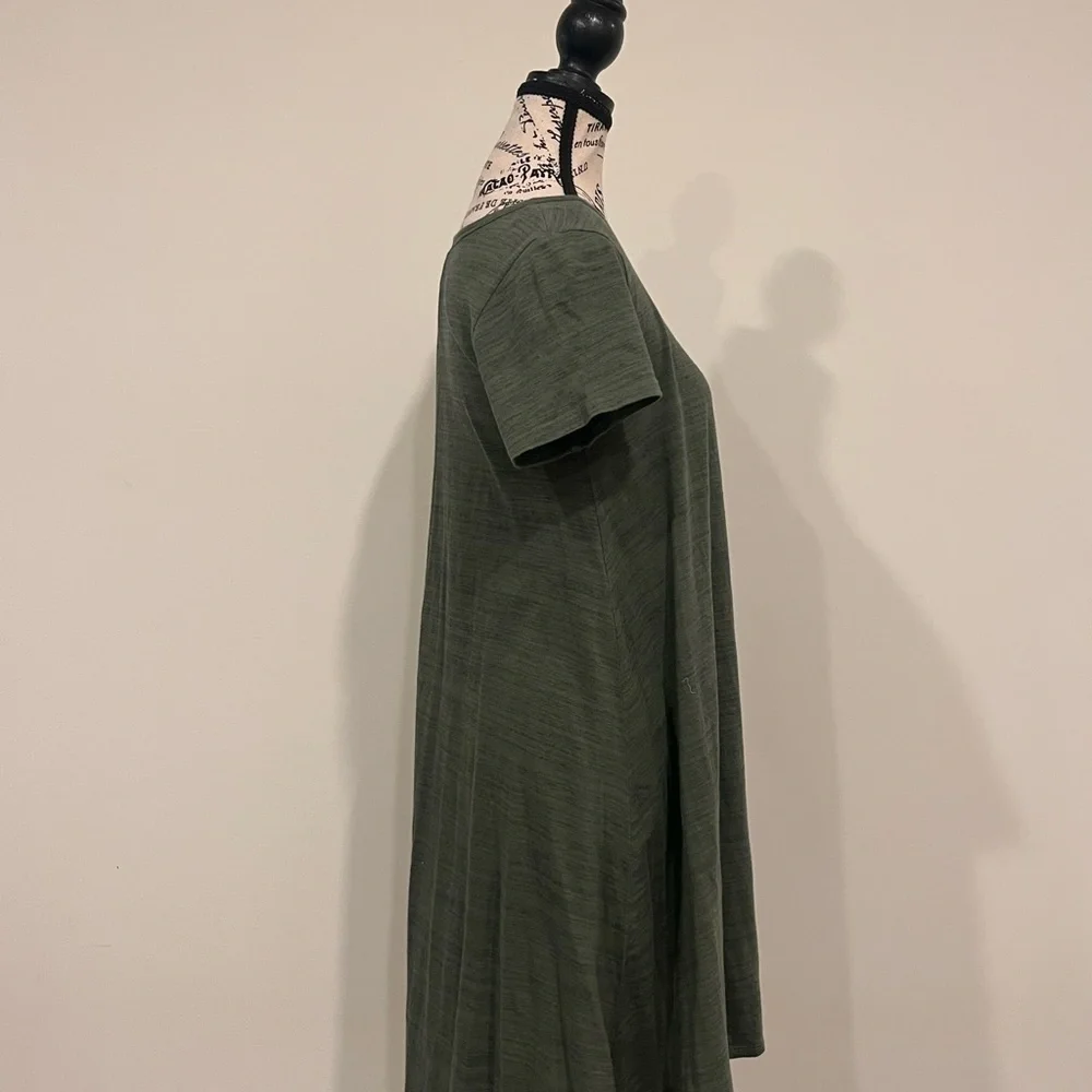 Lula Roe Olive Green Women's Dress - Picture 2 of 3